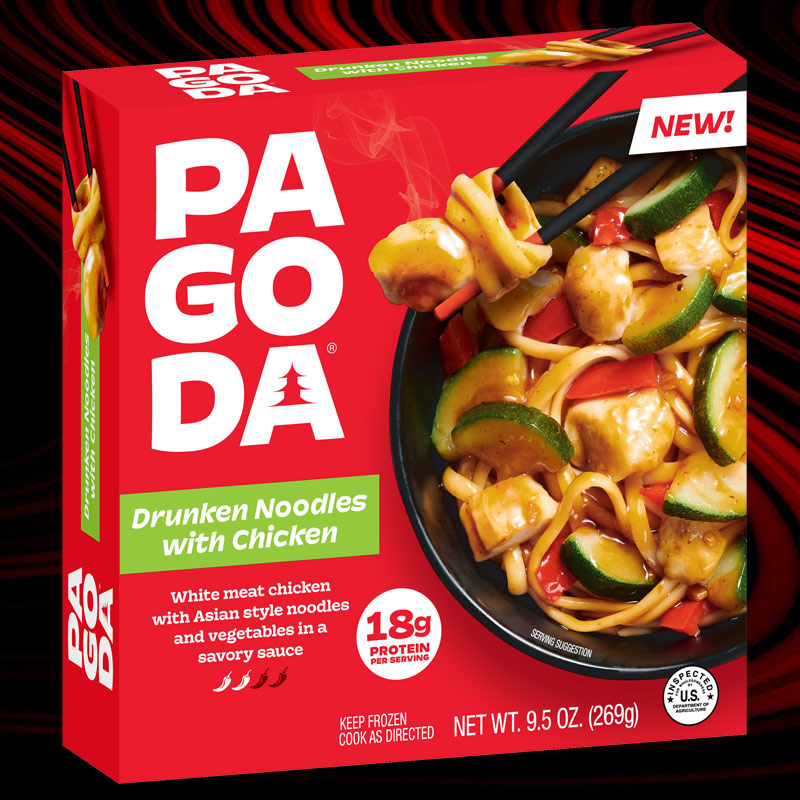 PAGODA® Frozen Drunken Noodles with Chicken & Vegetables Bowl
