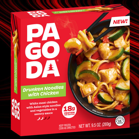 PAGODA® Frozen Drunken Noodles with Chicken & Vegetables Bowl
