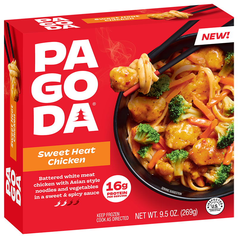 PAGODA® Frozen Sweet Heat Chicken Asian-Style Noodle Bowl