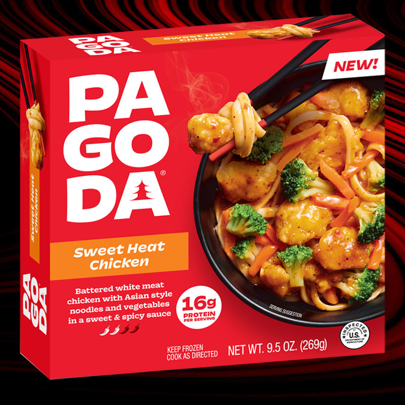 PAGODA® Frozen Sweet Heat Chicken Asian-Style Noodle Bowl